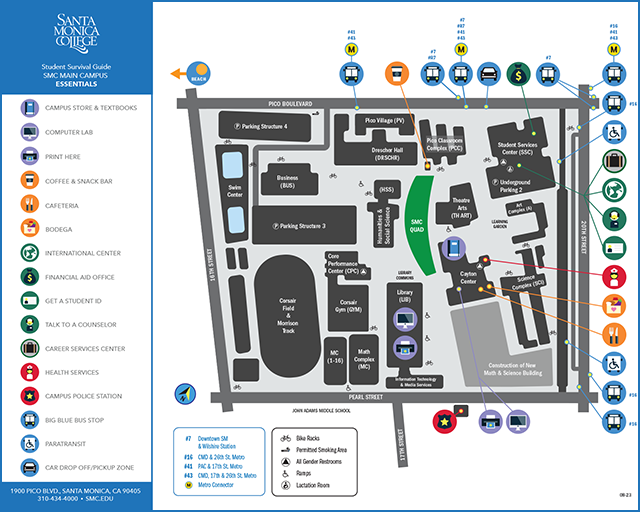 SMC Main Campus Map