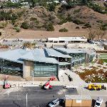 Drone shot of Malibu campus progress