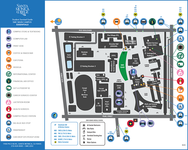 SMC Main Campus Map