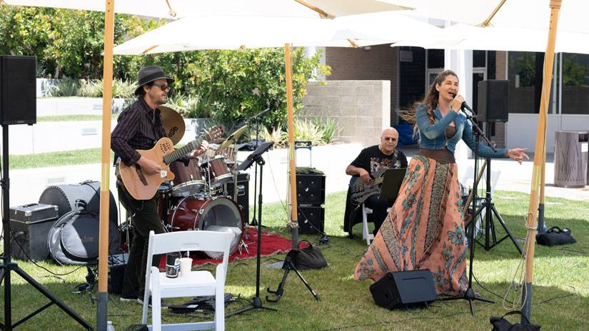 Call To Peace band for the Malibu Open House