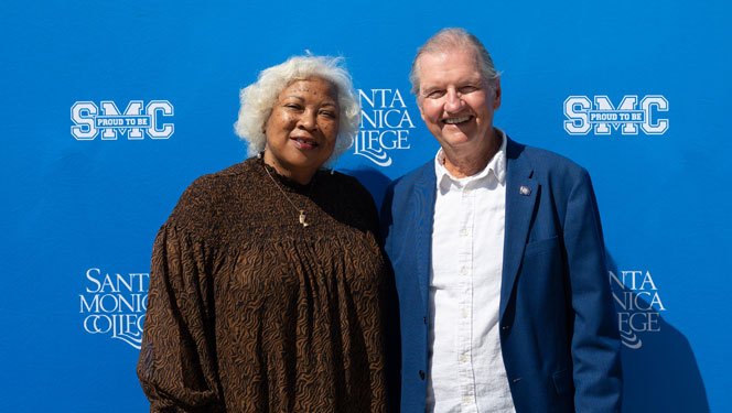 Dr Tom Peters and Superintendent Kathryn E. Jeffery. Ph.