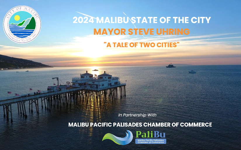 Malibu State of City postcard
