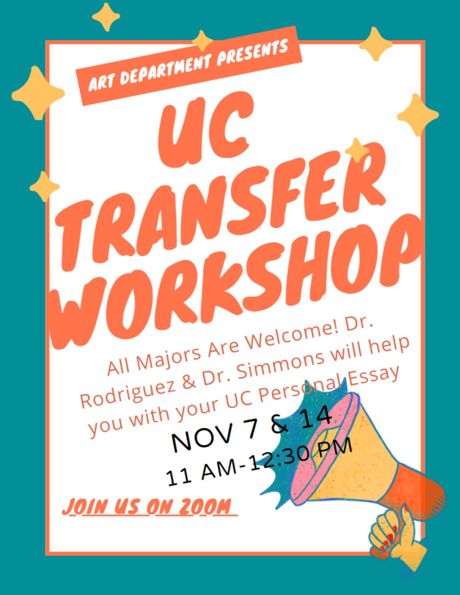 UC Transfer Workshop Flyer