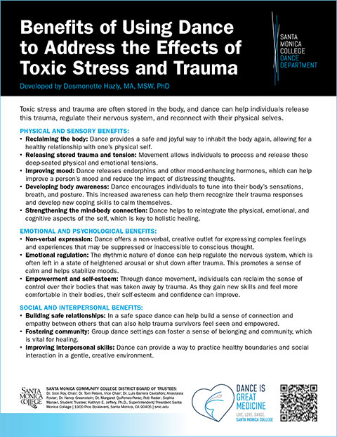 Dance Benefits for Stress and Trauma