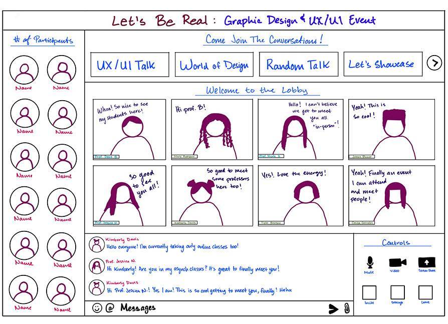 Let's Be Real! Graphic