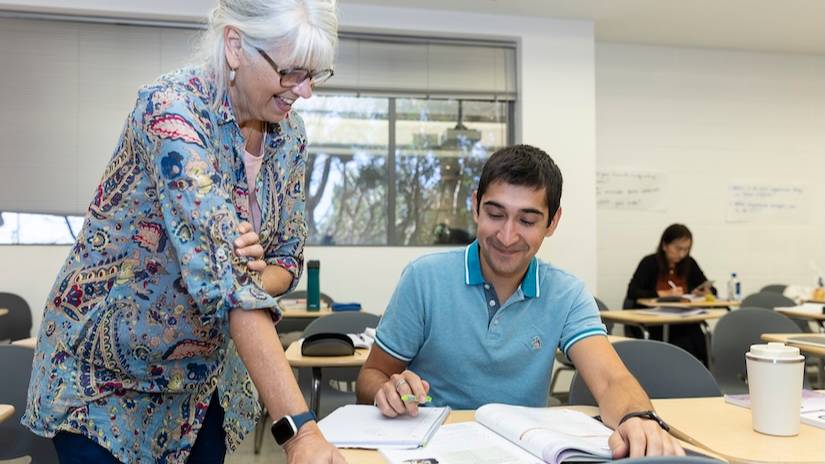SMC professor and student