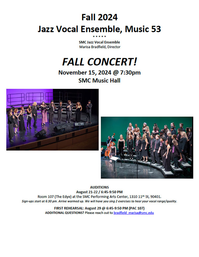 Jazz Vocal Ensemble Flyer