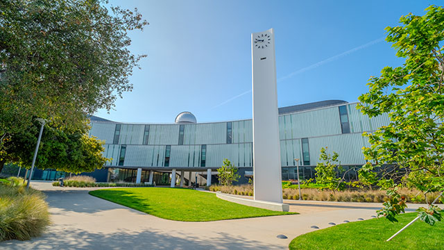 SMC Clocktower outside the new Math and Science Building