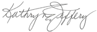 Kathryn Jeffery Signature
