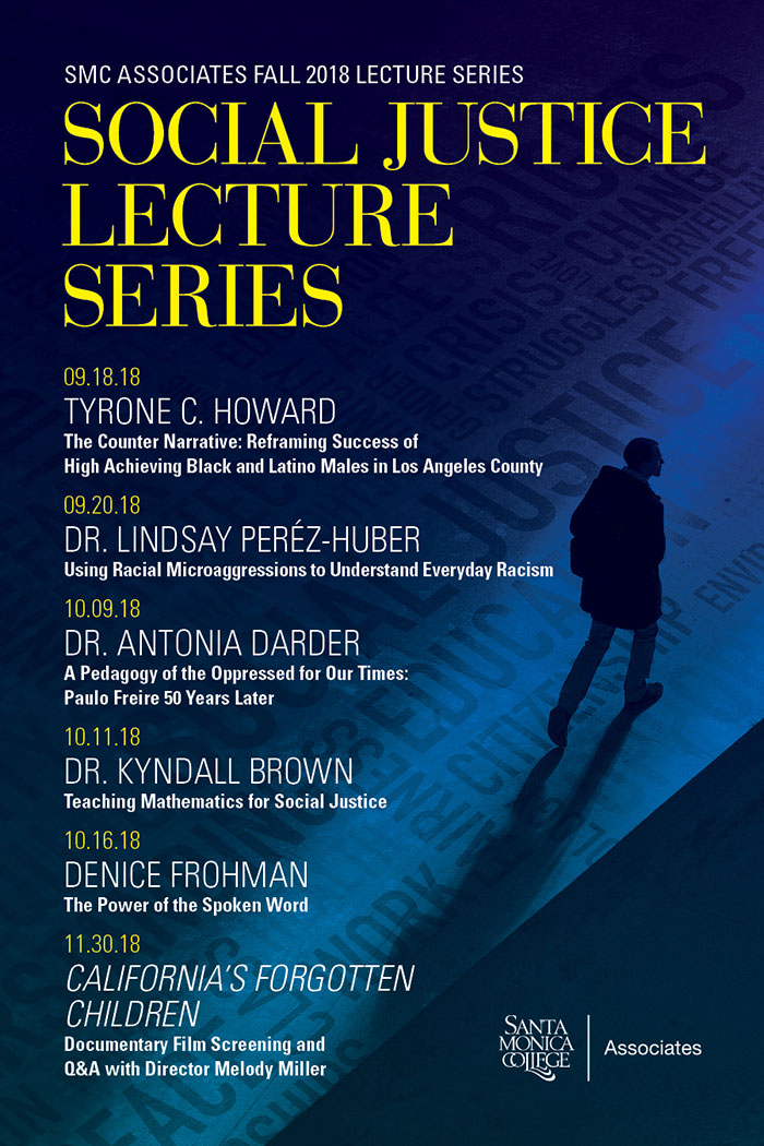 PDF File of the Social Justice Lecture Series Flier