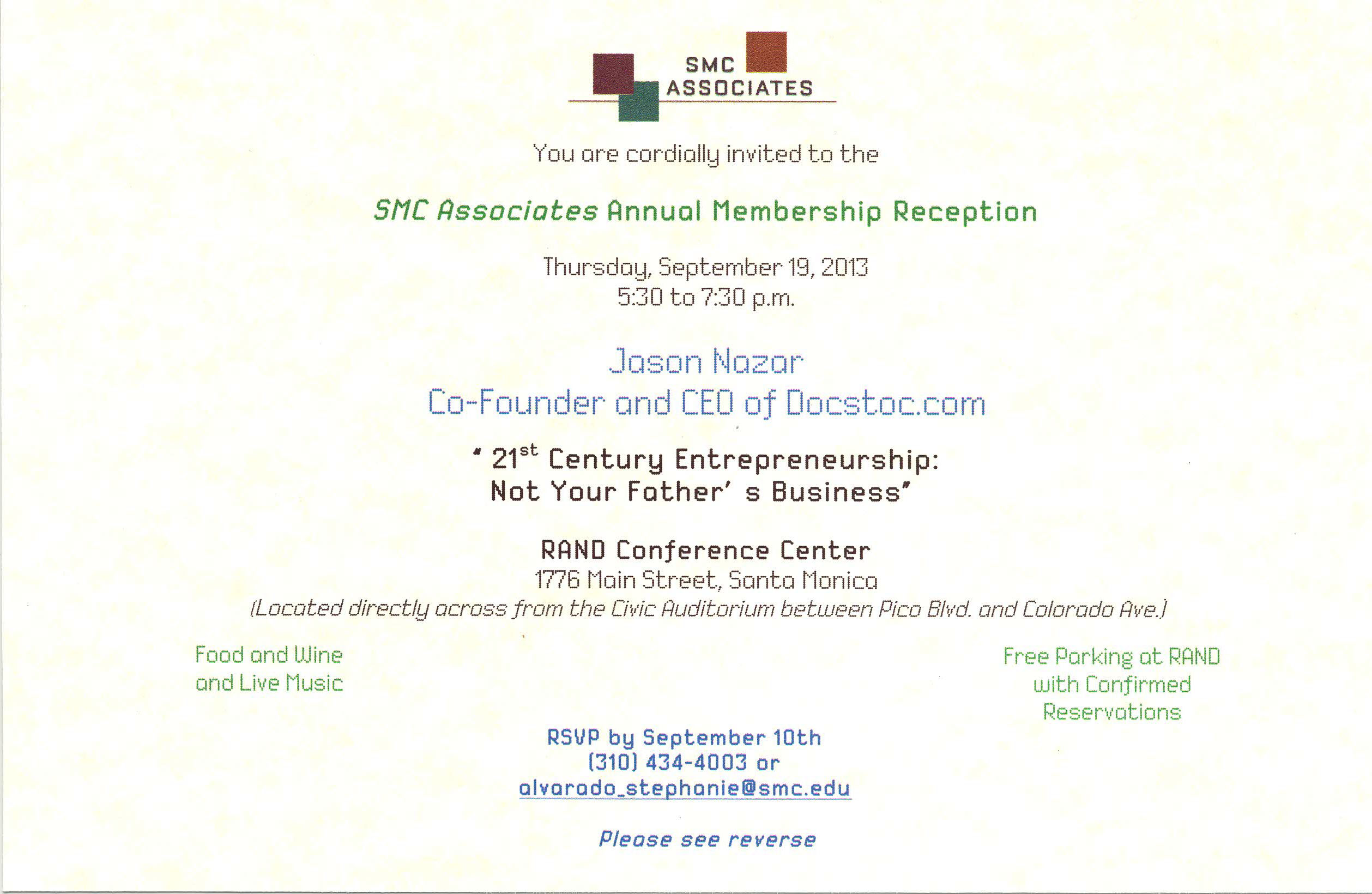 2013 Kick-Off Invitation