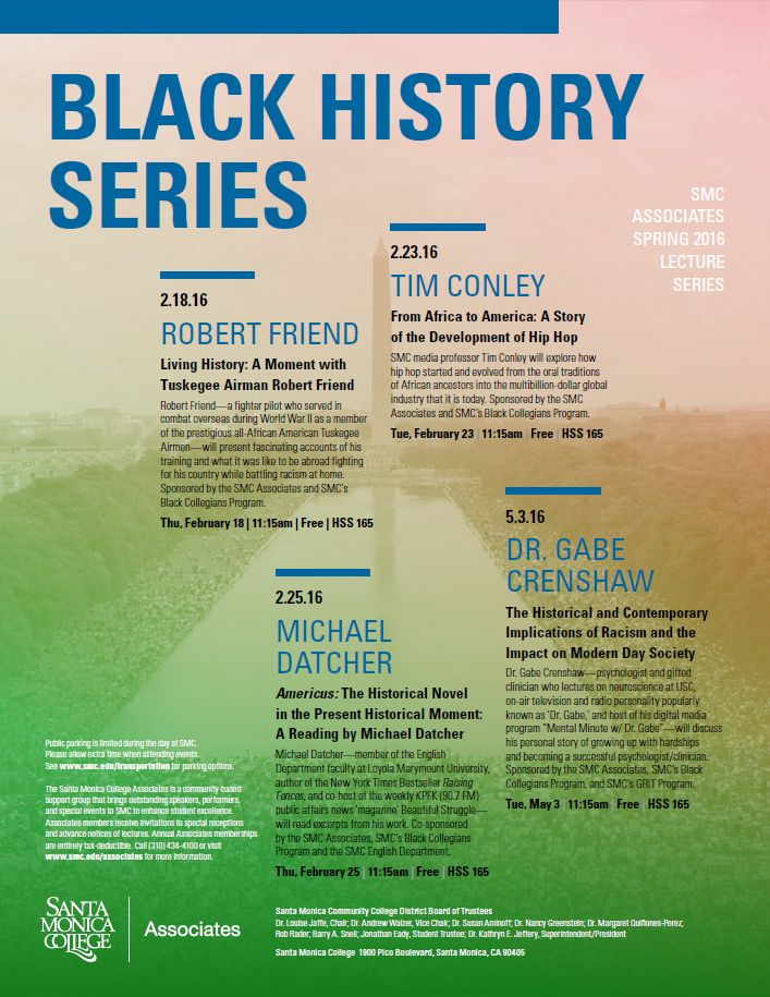 Spring 2016 Black History Lecture Series