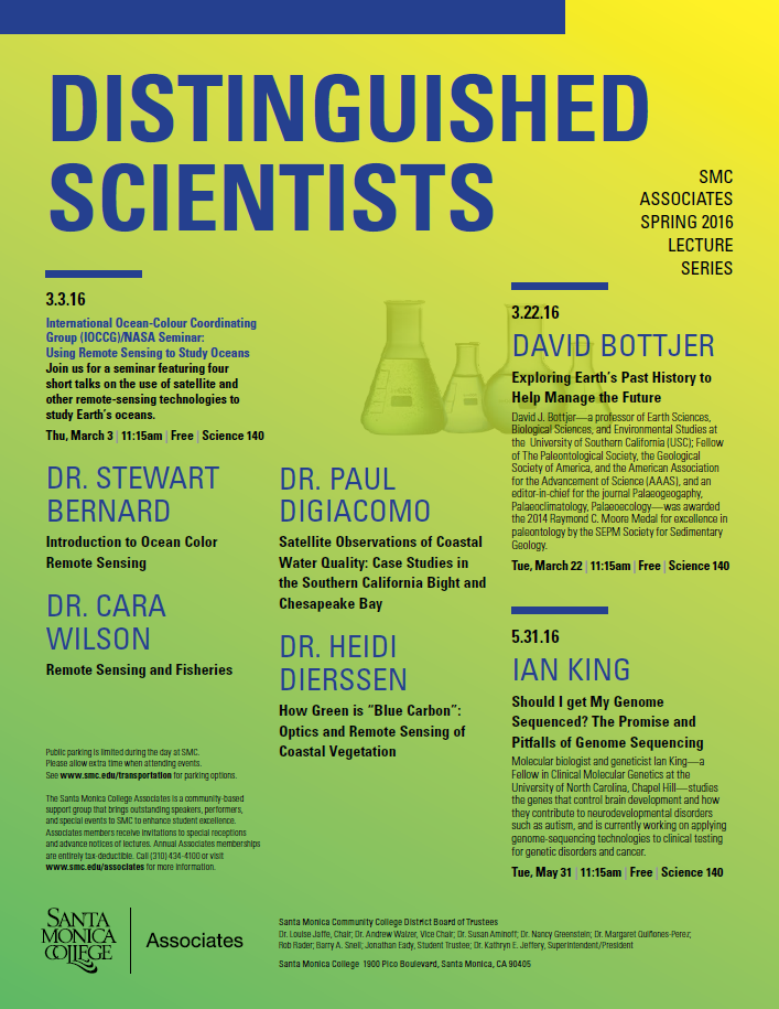 Spring 2016 - Distinguished Scientists Lecture Series
