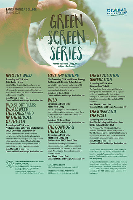 PDF File of the Green Screen Series Flier