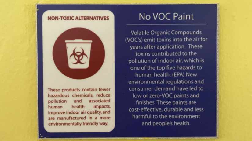 No VOC Paint Sign