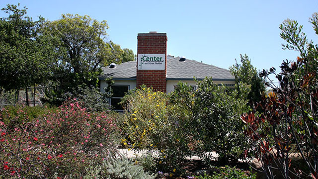 Front view of center of environmental and urban sutdies building