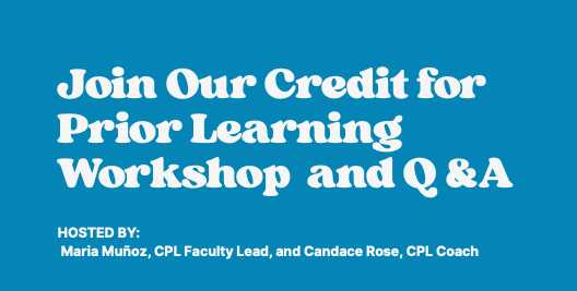 Credit for Prior Learning Workshop 