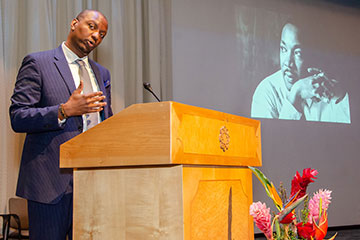 Derric J. Johnson presenting