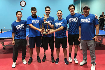 SMC Table Tennis Team with Trophy