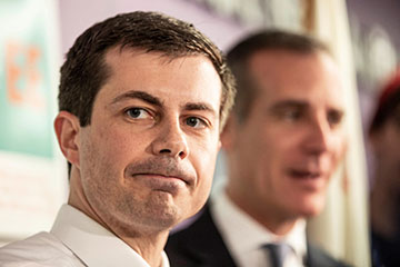 Pete Buttigieg and Eric Garcetti