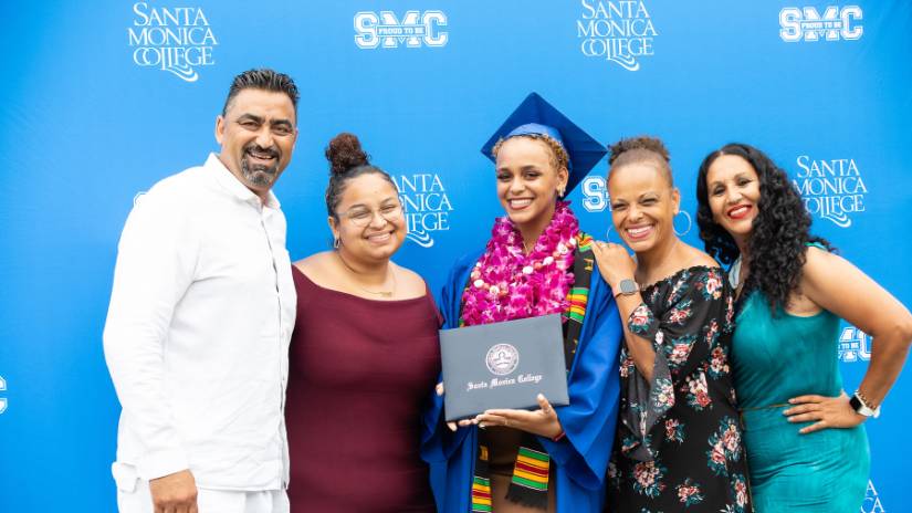 Family at Grad Walk