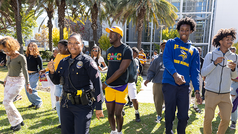 Scenes from Santa Monica College’s first HBCU Caravan/college fair held on The Quad at the SMC Main Campus in Santa Monica, Calif., Thursday, Oct. 26.