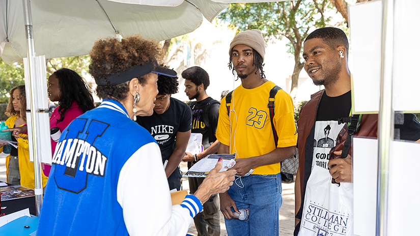 Scenes from Santa Monica College’s first HBCU Caravan/college fair held on The Quad at the SMC Main Campus in Santa Monica, Calif., Thursday, Oct. 26.