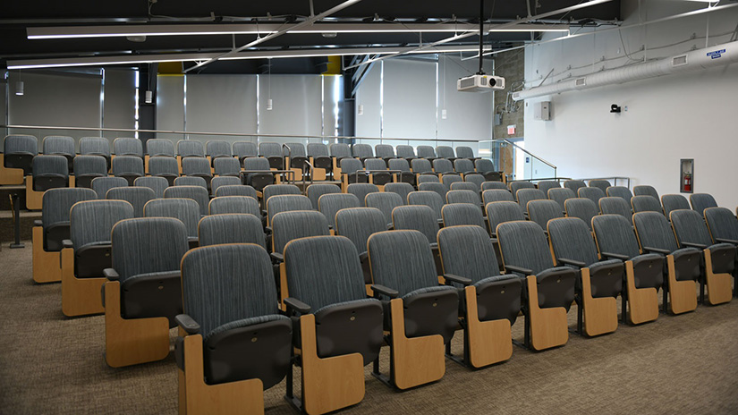 A 100-seat lecture hall at Santa Monica College’s Malibu Campus.