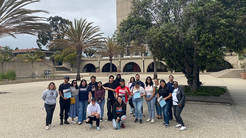 SMC Guardian Scholars on a field trip to the UC Santa Cruz campus in May 2023. 