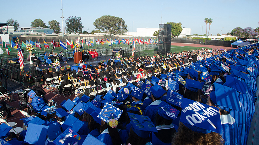 Santa Monica College’s 95th Commencement Ceremony will be held on Tuesday, June 17, at 4 p.m. at Corsair Field, located on the SMC Main Campus.