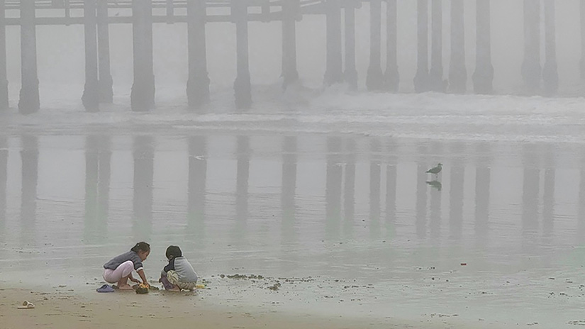 “Foggy Beach” (Digital photograph, 8 x 10 inches, 2025) by Elaine Maxwell will be shown as part of the free 2026 Annual Emeritus Student Photography Exhibition March 5-April 24 in the SMC Emeritus Art Gallery, located on the first floor of SMC Emeritus, 1227 Second Street, Santa Monica.