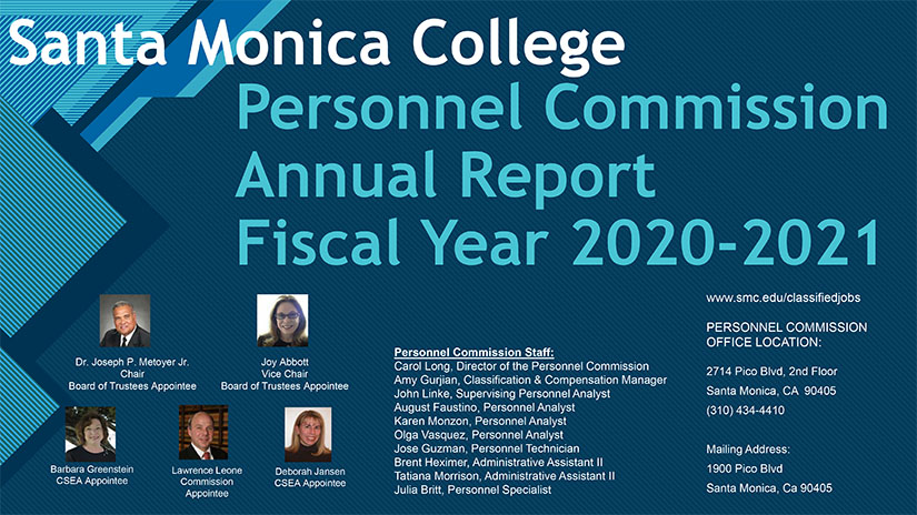 Personnel Commission Annual Report