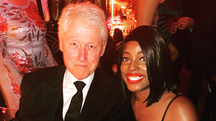 Jessica with President Bill Clinton