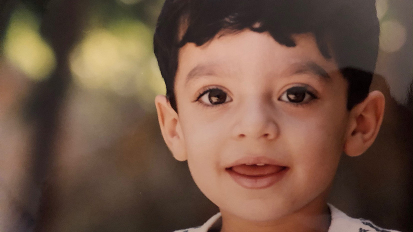 Kamyar as a child.