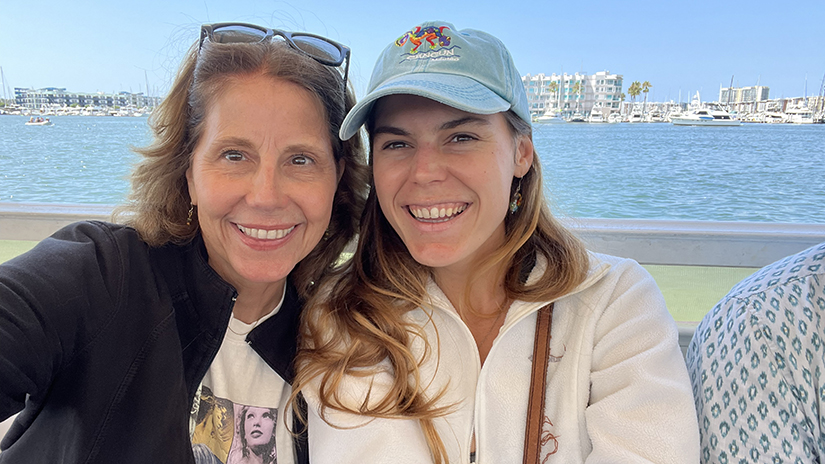 Genevieve and her mom