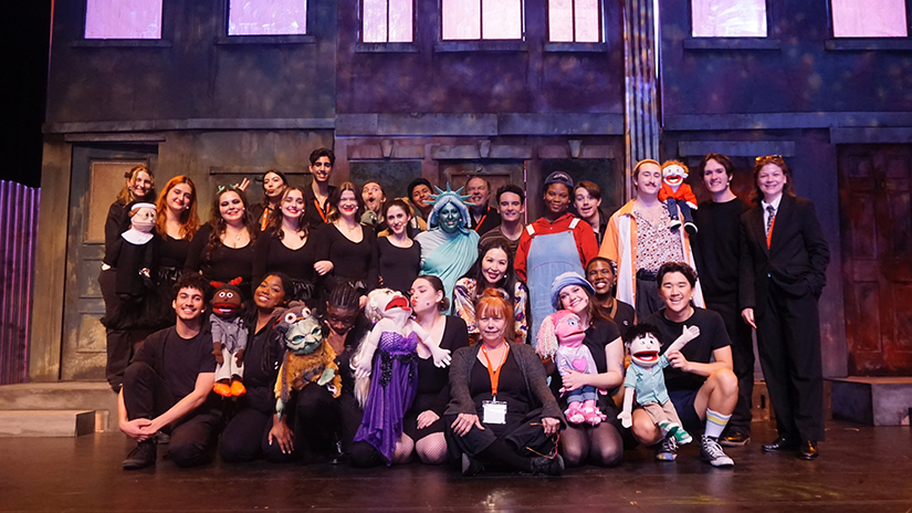 Cast of Avenue Q at KCACTF