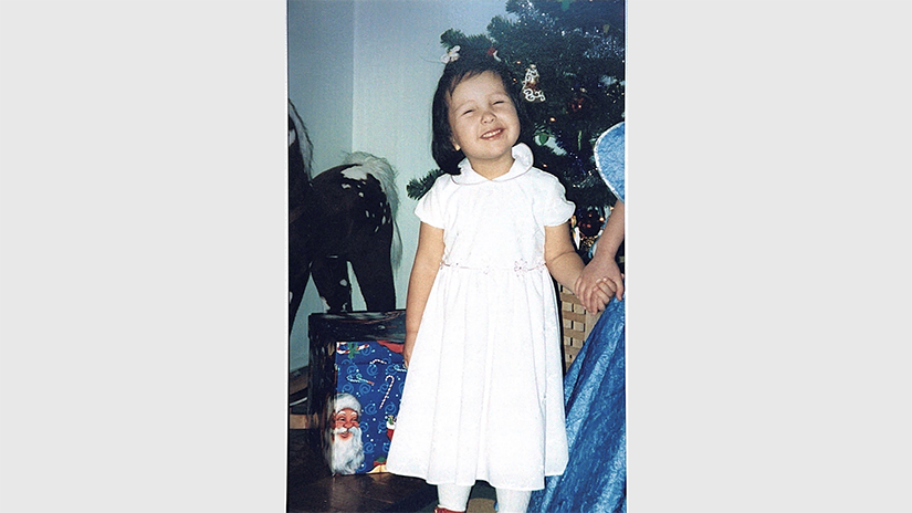 Patrisia as a child in Ukraine