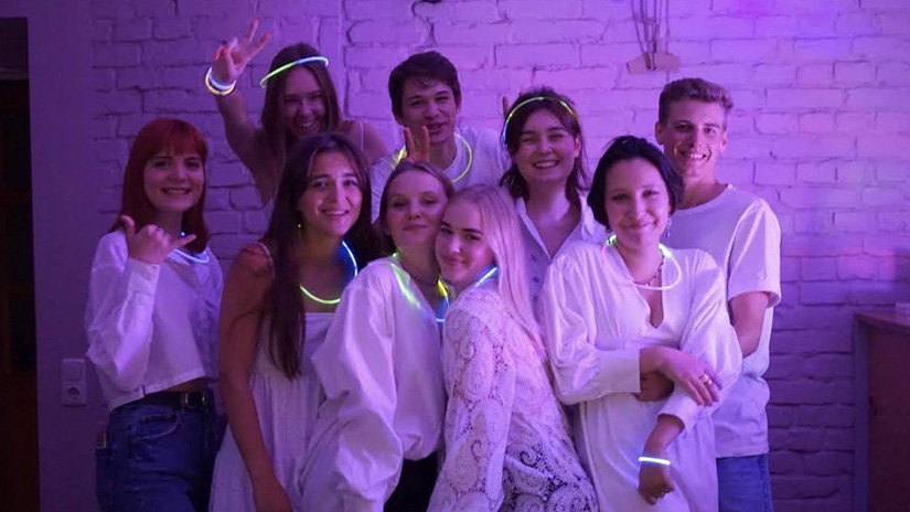 Patrisia and her best friends from Ukraine