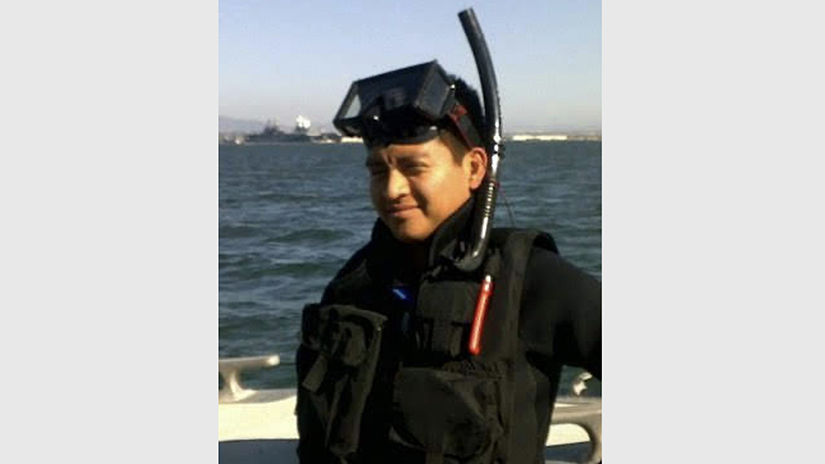 Antonio during Search & Rescue training in Coronado