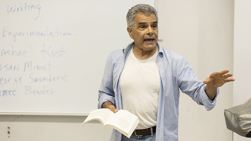 Mario Padilla in the classroom