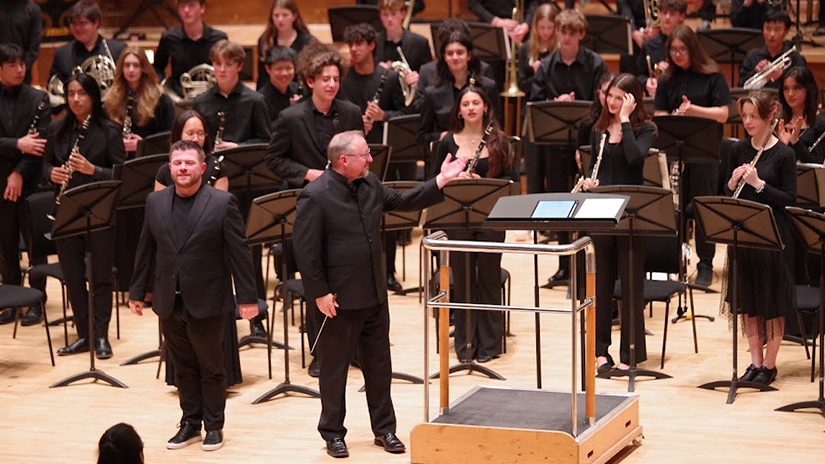 Kevin McKeown conducting at the Royal College of Music in London