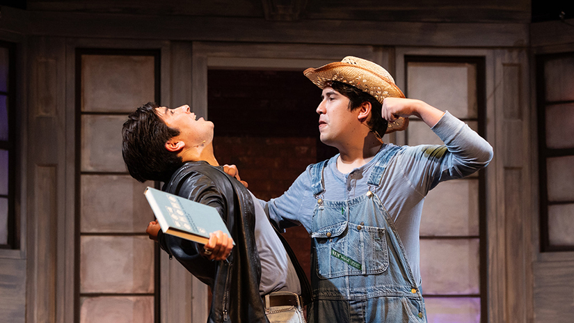 Brayden acting in an SMC production