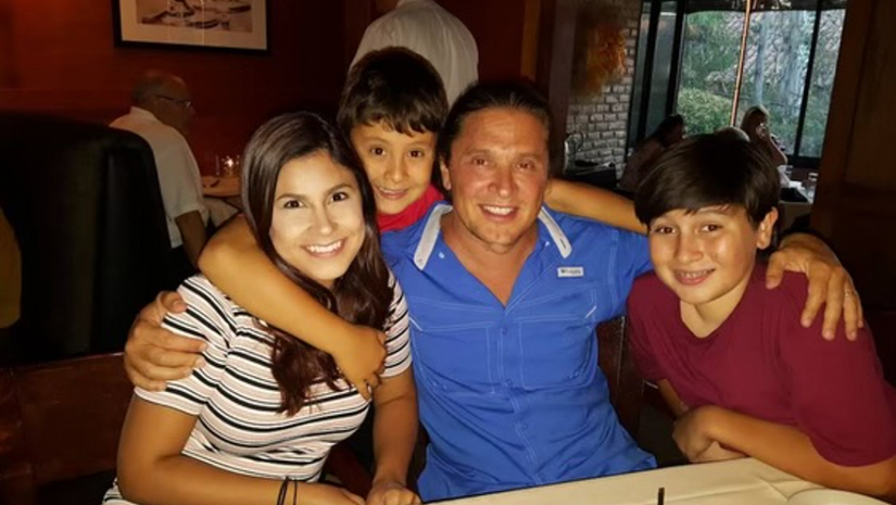 Brayden with his family