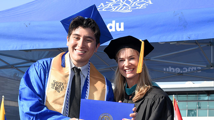 Brayden at his SMC graduation