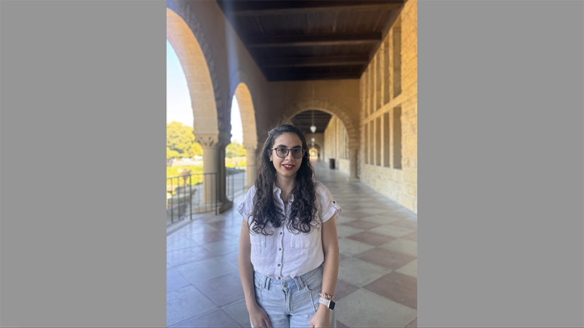 Ghazal on her first visit to Stanford