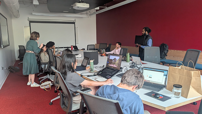 Students working on final deliverable before heading to Kansas City, Mo.