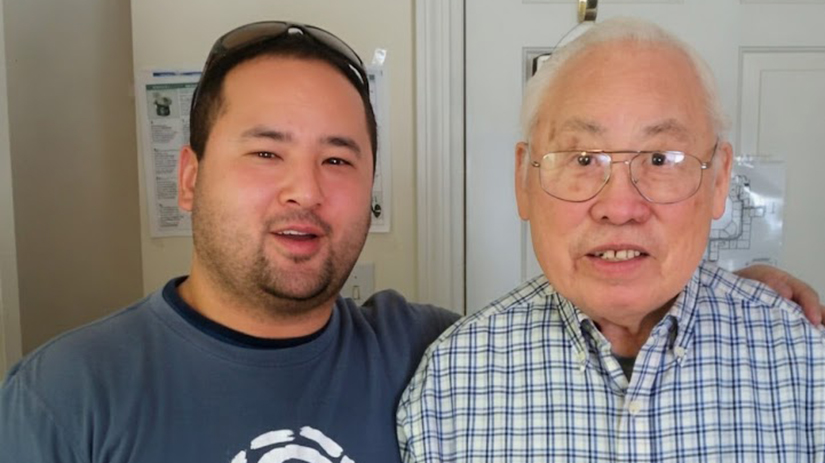 Matt with his grandfather