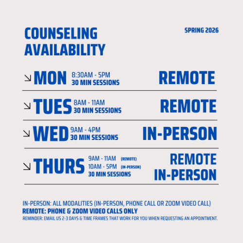 Spring Semester Counseling