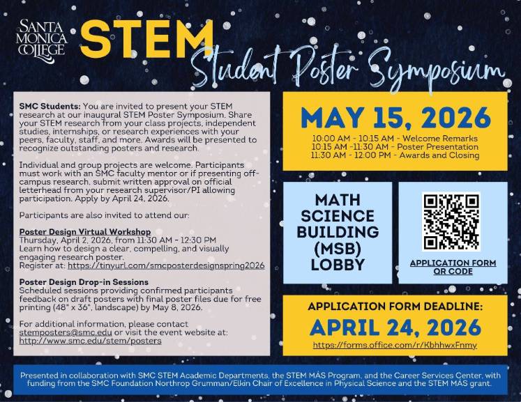 STEM Student Poster Symposium Flyer
