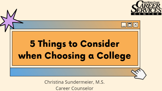 5 Things to Consider When Researching Colleges